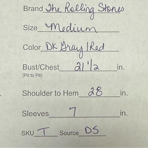 Rolling Stones Band Tee M Gray Bleached Graphic Rock Tour Shirt Unisex Vintage - Picture 7 of 7